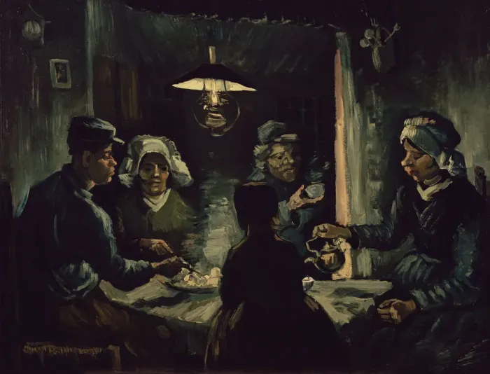 Framed Print : The potato eaters. Artist: Gogh, Vincent, van (1853-1890) Framed Print : The potato eaters. Artist: Gogh, Vincent, van (1853-1890)