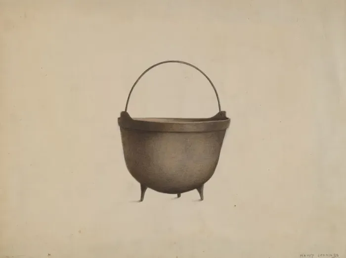 Framed Print : Potato Kettle, c. 1937. Creator: Harry Jennings Framed Print : Potato Kettle, c. 1937. Creator: Harry Jennings