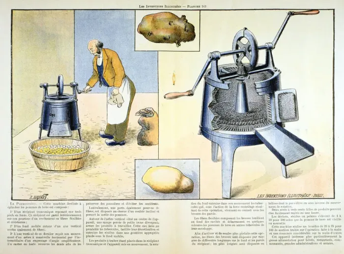 Framed Print : Potato peeler, 1899 Framed Print : Potato peeler, 1899