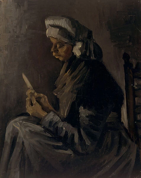 The Potato Peeler (reverse: Self-Portrait with a Straw Hat), 1885. Creator: Vincent van Gogh