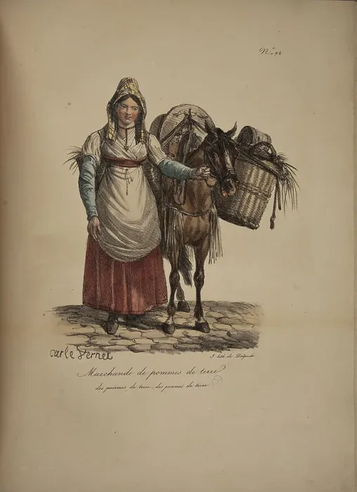 Framed Print : Potato seller. From the Series Cris de Paris (The Cries of Paris), 1815. Creator: Vernet, Carle (1758-1836). Potato seller. From the Series Cris de Paris (The Cries of Paris), 1815. Creator: Vernet, Carle (1758-1836) Framed Print : Potato seller. From the Series Cris de Paris (The Cries of Paris), 1815. Creator: Vernet, Carle (1758-1836). Potato seller. From the Series Cris de Paris (The Cries of Paris), 1815. Creator: Vernet, Carle (1758-1836)