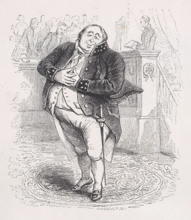 Framed Print : The Potbellied Man from The Complete Works of Beranger, 1836 Framed Print : The Potbellied Man from The Complete Works of Beranger, 1836