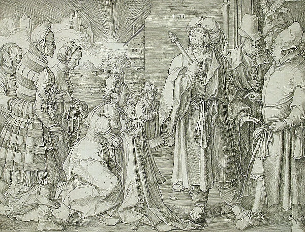 Potiphar's Wife Accusing Joseph, 1512. Creator: Lucas van Leyden