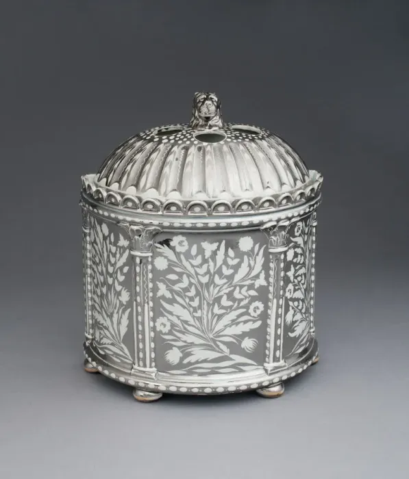 Framed Print : Potpourri Jar, Staffordshire, 1810 / 20. Creator: Staffordshire Potteries Framed Print : Potpourri Jar, Staffordshire, 1810 / 20. Creator: Staffordshire Potteries