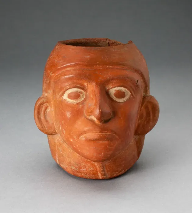 Framed Print : Potrait Jar of a Ruler Wearing Simple Headdress, 100 B. C. / A. D. 500. Creator: Unknown Framed Print : Potrait Jar of a Ruler Wearing Simple Headdress, 100 B. C. / A. D. 500. Creator: Unknown