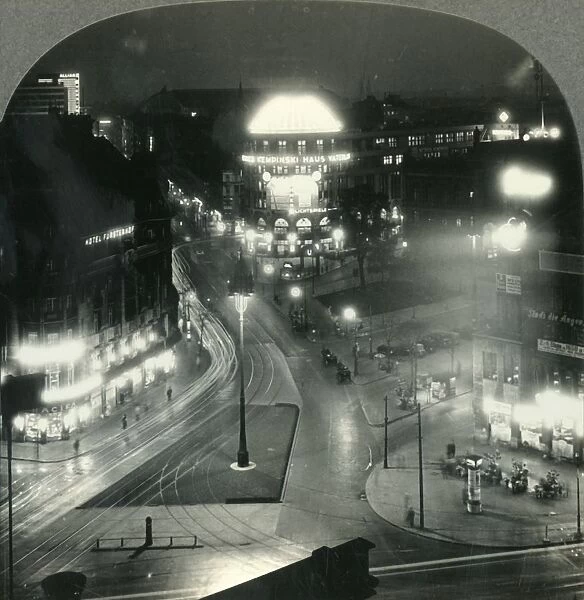 Potsdammer Platz at Night, the Center of Berlins Gay Night Life, Germany, c1930s