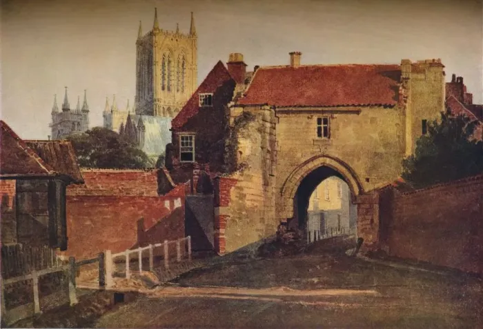 Framed Print : Potter Gate, Lincoln, (1800-1849), 1937 Framed Print : Potter Gate, Lincoln, (1800-1849), 1937