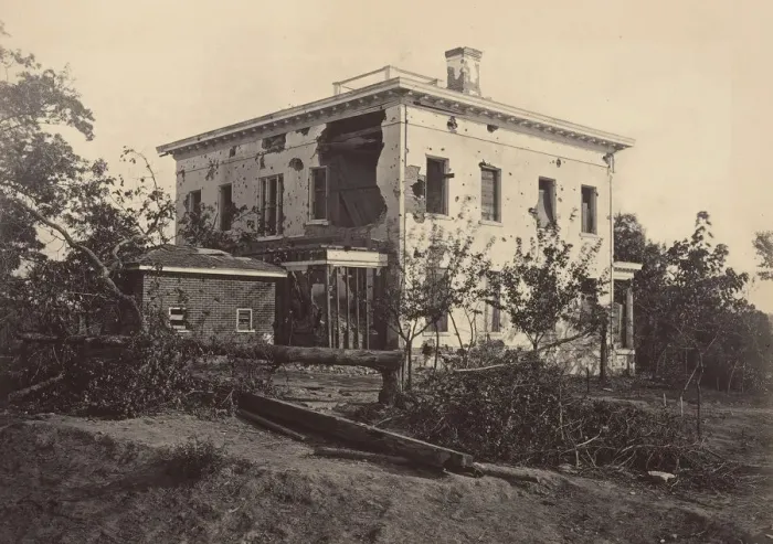 Framed Print : The Potter House, Atlanta, 1860s. Creator: George N. Barnard