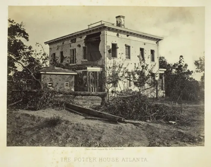 Framed Print : The Potter House Atlanta, 1864. Creator: George N. Barnard Framed Print : The Potter House Atlanta, 1864. Creator: George N. Barnard