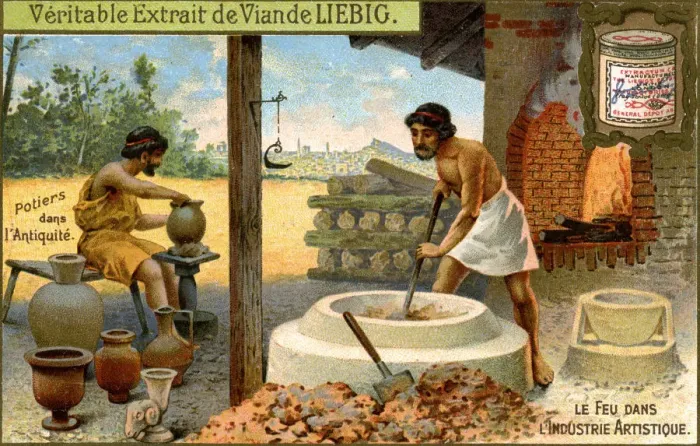 Framed Print : Potters in antiquity, c1900 Framed Print : Potters in antiquity, c1900