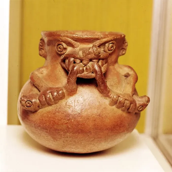 Framed Print : Pottery Bowl of an alligator with human arms devouring snakes, Chiriqui, Panama Framed Print : Pottery Bowl of an alligator with human arms devouring snakes, Chiriqui, Panama
