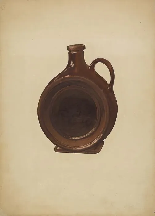 Framed Print : Pottery Jug, c. 1939. Creator: George C. Brown Framed Print : Pottery Jug, c. 1939. Creator: George C. Brown