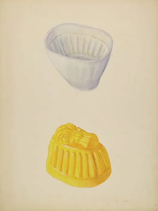 Framed Print : Pottery Molds, 1935 / 1942. Creator: Joseph Shapiro Framed Print : Pottery Molds, 1935 / 1942. Creator: Joseph Shapiro