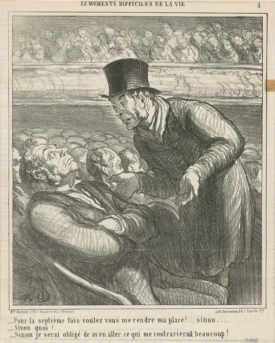 Framed Print : Pour la septième fois voulez-vous me rendre... 19th century. Creator: Honore Daumier Framed Print : Pour la septième fois voulez-vous me rendre... 19th century. Creator: Honore Daumier