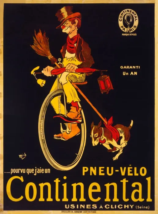 Framed Print : Pourvu que j aie un pneu-velo Continental, c Framed Print : Pourvu que j aie un pneu-velo Continental, c