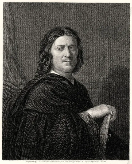 Framed Print : Poussin, 19th century. Artist: James Posselwhite Framed Print : Poussin, 19th century. Artist: James Posselwhite