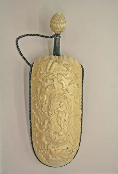Framed Print : Powder Flask, Bohemian, first half of the 19th century. Creator: Unknown Framed Print : Powder Flask, Bohemian, first half of the 19th century. Creator: Unknown