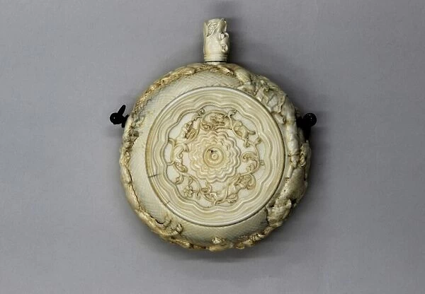 Powder Flask, German, ca. 1670-80. Creator: Unknown