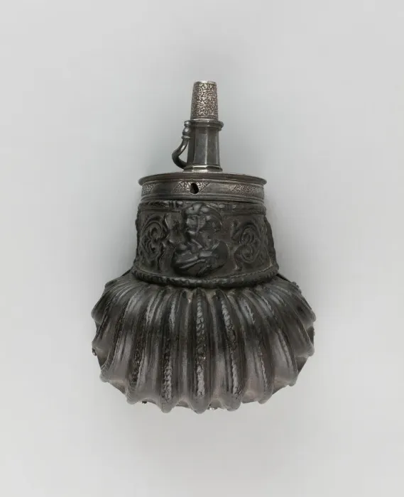 Framed Print : Powder Flask, Italy, 1570 / 80. Creator: Unknown Framed Print : Powder Flask, Italy, 1570 / 80. Creator: Unknown