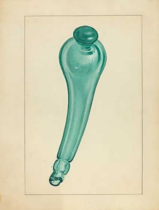 Framed Print : Powder Horn, c. 1936. Creator: John Fisk