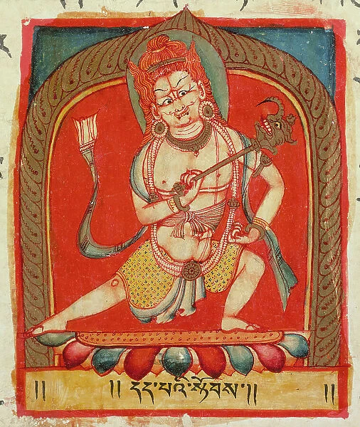 Power of Faith, Folio from a Shatasahasrika Prajnaparamita... 11th century. Creator: Unknown