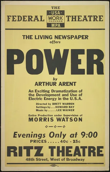 Framed Print : Power, New York, 1937. Creator: Unknown Framed Print : Power, New York, 1937. Creator: Unknown