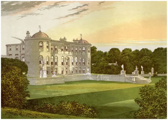 Framed Print : Powerscourt, County Wicklow, Ireland, home of Viscount Powerscourt, c1880 Framed Print : Powerscourt, County Wicklow, Ireland, home of Viscount Powerscourt, c1880