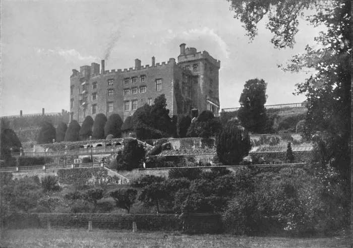 Framed Print : Powys Castle, Welshpool, c1896. Artist: Hudson Framed Print : Powys Castle, Welshpool, c1896. Artist: Hudson