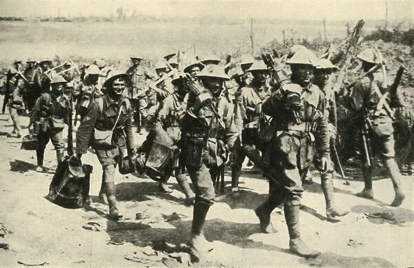Back from Pozieres: Australian machine-gunners... First World War, 1916, (c1920)