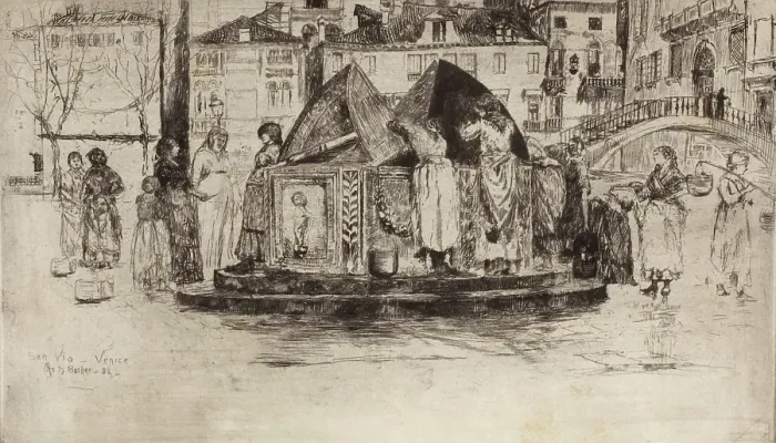Framed Print : Pozzo San Vio, 1882. Creator: Otto Henry Bacher Framed Print : Pozzo San Vio, 1882. Creator: Otto Henry Bacher