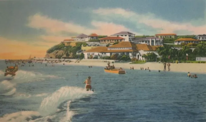 Framed Print : Pradomar Hotel. Beach Club and Land Development, c1940s Framed Print : Pradomar Hotel. Beach Club and Land Development, c1940s