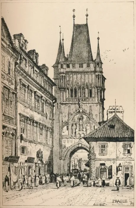 Framed Print : Prague, c1820 (1915). Artist: Samuel Prout Framed Print : Prague, c1820 (1915). Artist: Samuel Prout