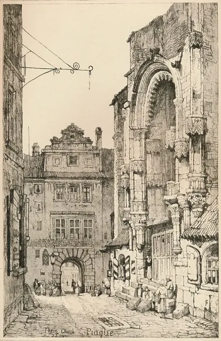 Framed Print : Prague, c1820 (1915). Artist: Samuel Prout Framed Print : Prague, c1820 (1915). Artist: Samuel Prout