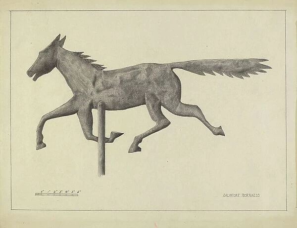 Prairie Horse Weather Vane, c. 1936. Creator: Salvatore Borrazzo