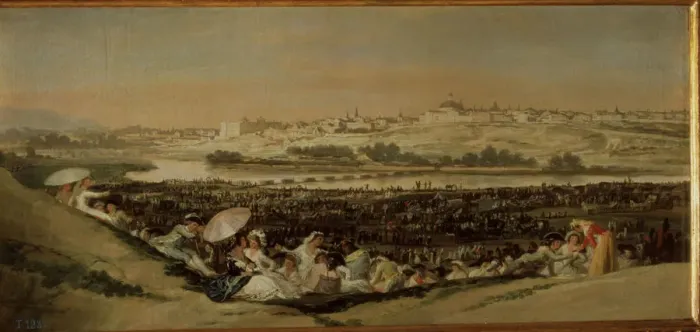 Framed Print : The prairie of San Isidro de Madrid, 1788, oil painting by Francisco de Goya Framed Print : The prairie of San Isidro de Madrid, 1788, oil painting by Francisco de Goya