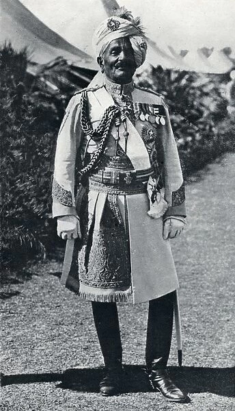 Pratap Singh (1845-1922), British Indian Army officer and Maharaja, 1914