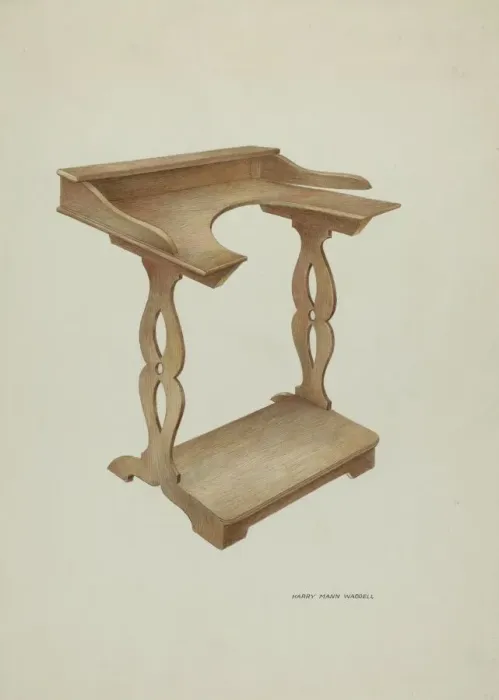 Framed Print : Prayer Bench, 1937. Creator: Harry Mann Waddell Framed Print : Prayer Bench, 1937. Creator: Harry Mann Waddell