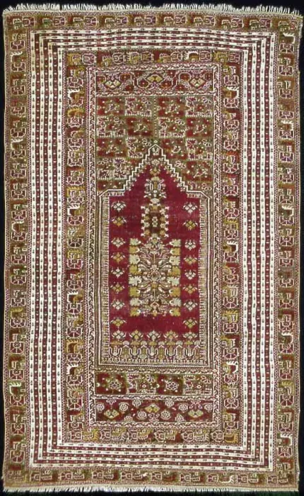 Framed Print : Prayer Carpet, Turkey, c. 1890. Creator: Unknown Framed Print : Prayer Carpet, Turkey, c. 1890. Creator: Unknown