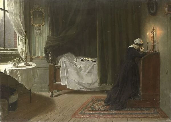 Prayer for the Deceased, 1864. Creator: Diederik Franciscus Jamin