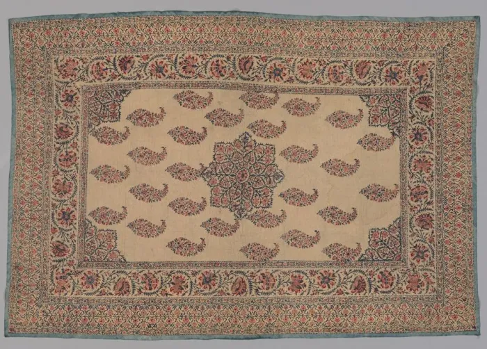 Framed Print : Prayer Mat, early 1800s. Creator: Unknown Framed Print : Prayer Mat, early 1800s. Creator: Unknown
