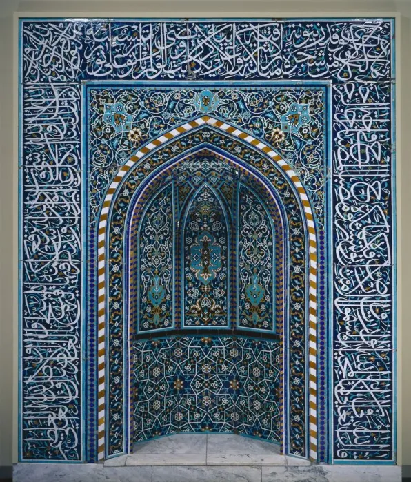 Framed Print : Prayer Niche (Mihrab), early 1600s. Creator: Unknown Framed Print : Prayer Niche (Mihrab), early 1600s. Creator: Unknown