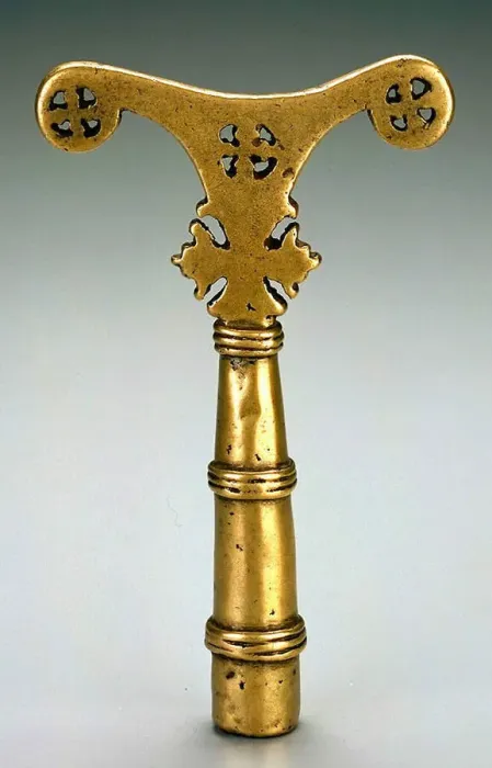 Framed Print : Prayer staff finial, 17th century. Creator: Unknown Framed Print : Prayer staff finial, 17th century. Creator: Unknown