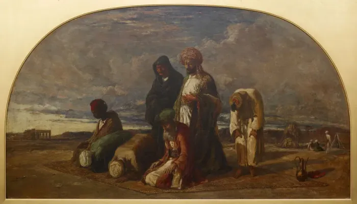 Framed Print : Prayers in the Desert, 1840-1849. Creator: William James Muller Framed Print : Prayers in the Desert, 1840-1849. Creator: William James Muller