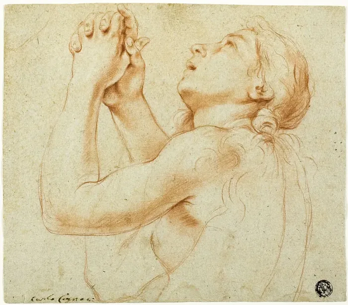 Framed Print : Praying Magdalene, 1670s. Creator: Carlo Cignani Framed Print : Praying Magdalene, 1670s. Creator: Carlo Cignani