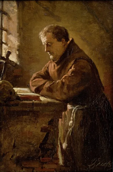 Framed Print : Praying Monk, c1865. Creator: Andrzej Bronislaw Grabowski Framed Print : Praying Monk, c1865. Creator: Andrzej Bronislaw Grabowski