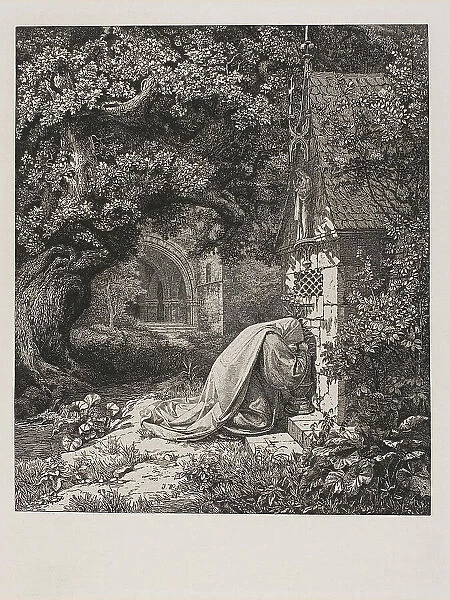 The Praying Nun, 1829. Creator: Johann Wilhelm Schirmer