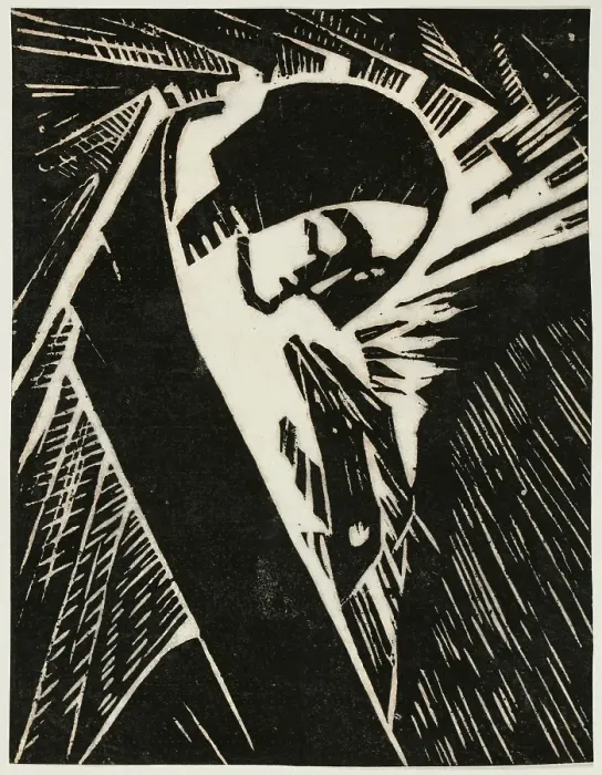 Framed Print : Praying Woman, about 1920. Creator: Emma von Schlangenhausen Framed Print : Praying Woman, about 1920. Creator: Emma von Schlangenhausen