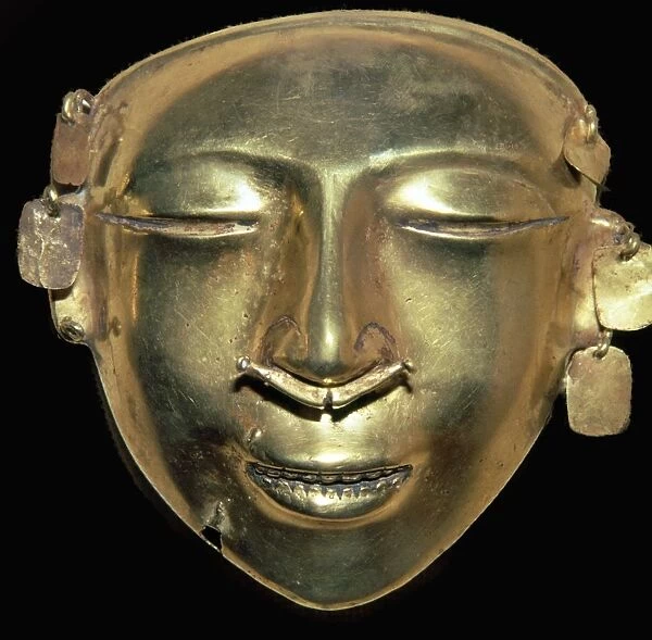 Pre-Columban gold mask from Columbia