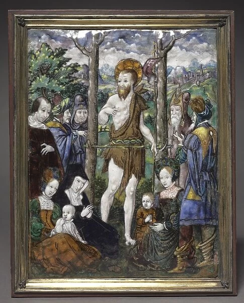 Preachment, 1500s. Creator: Leonard Limousin (French, c. 1505-1577), circle of