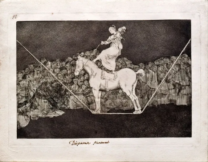 Framed Print : Precise Folly (from the series Los Disparates (Follies), 1815-1819. Artist: Goya, Francisco, de (1746-1828) Framed Print : Precise Folly (from the series Los Disparates (Follies), 1815-1819. Artist: Goya, Francisco, de (1746-1828)
